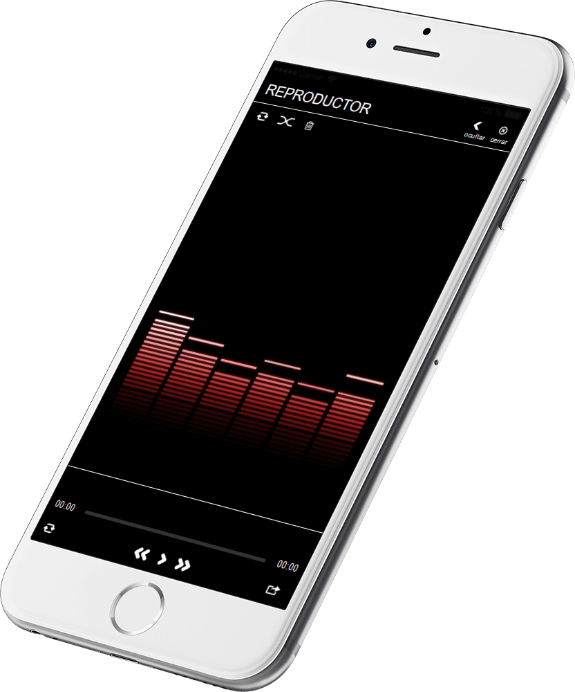 Función Audio Online en su aplicación movil para ios y android